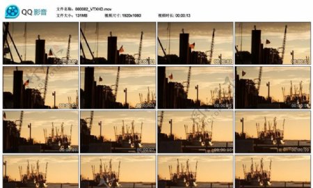 海边码头港口高清实拍视频素材