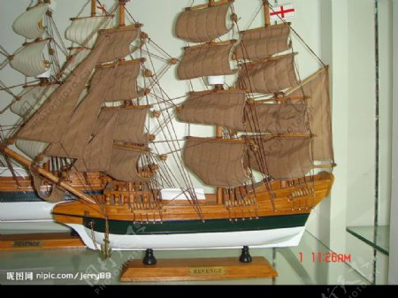 高精帆船模型图片
