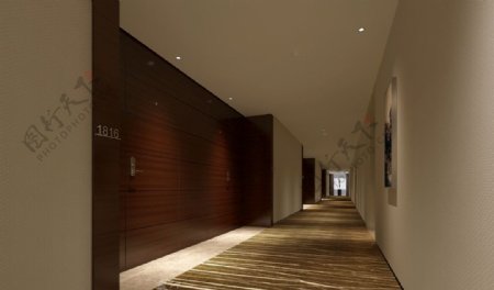 酒店走廊设计图片