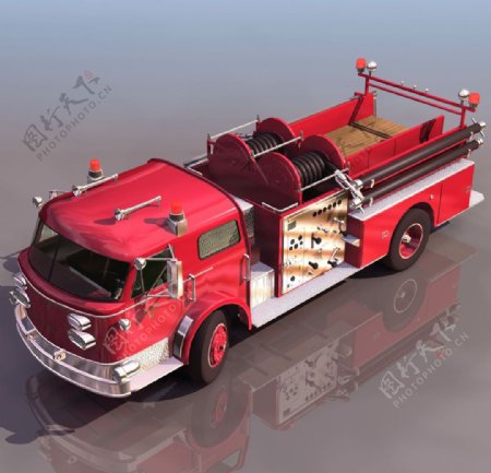 3D模型图库交通工具工程车卡车图片