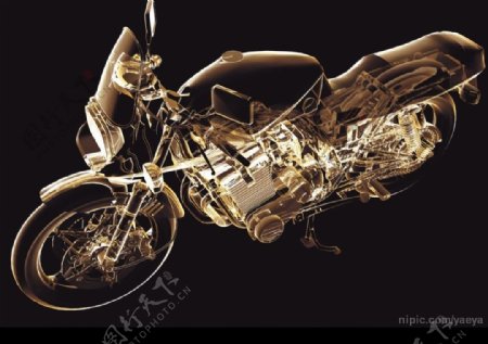 透明摩托车图片