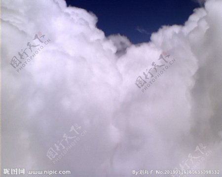 空中俯视云朵视频素材