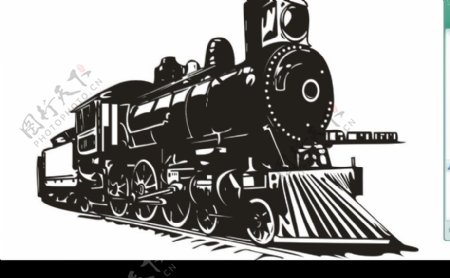 CorelDRAWX3原版光盘火车矢量素材图片