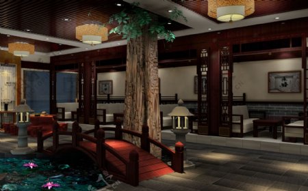 中式茶楼大厅二图片
