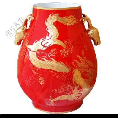 奥运中国红瓷器图片
