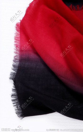 红黑相间围巾布料图图片