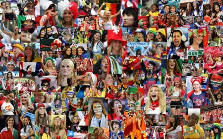 世界杯美女球迷图片