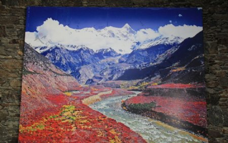 西藏油画图片