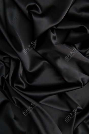 黑色绸缎丝绸图片