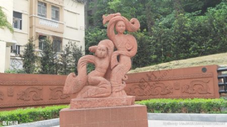 南越王墓雕像图片
