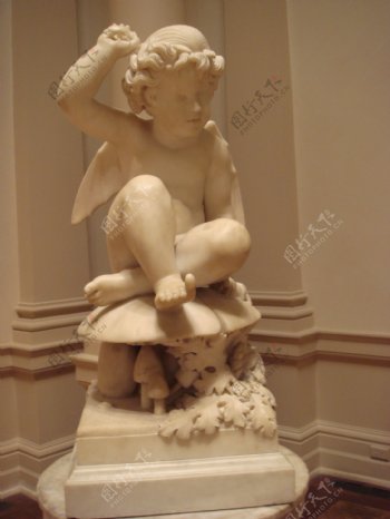 悉尼艺术馆小天使雕像图片