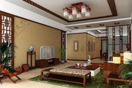 中国古典风格客厅MAX图片