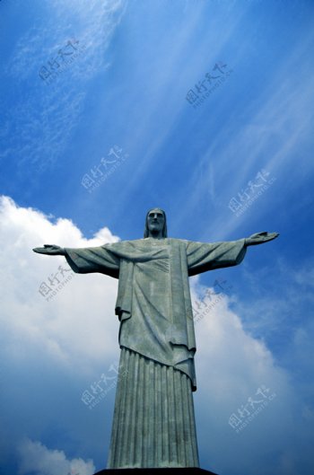 巴西里约雕像图片