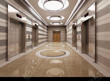 新疆医大附一医院电梯厅图片