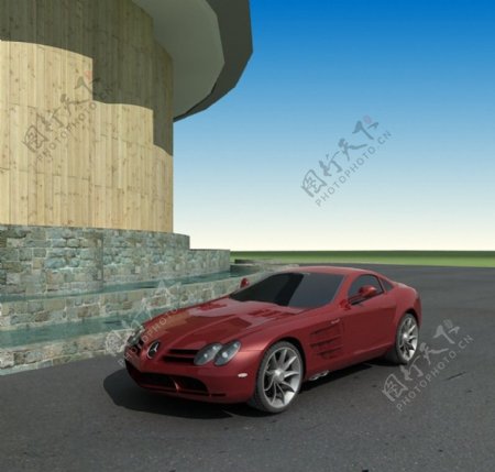 奔驰SLR汽车模型图片