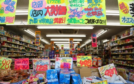 日本药店超市图片