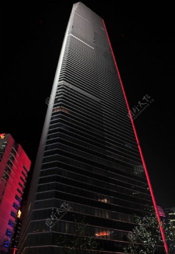 上海南京西路会德丰国际广场夜景图片