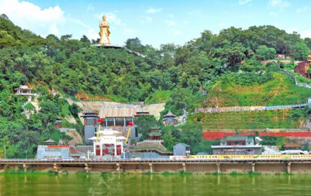梧州龙母庙全景图片