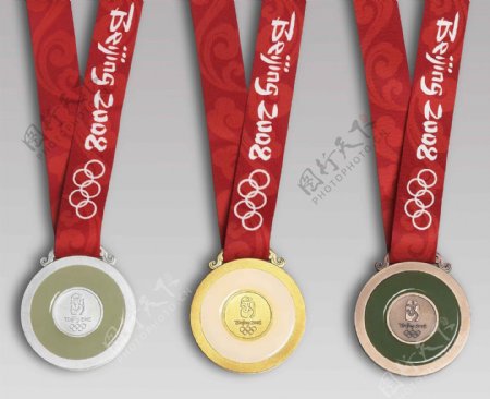 2008年北京奥运会奖牌图片