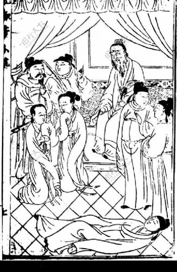 中国古代人物矢量图案图片