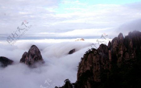 泰山天空风景图片