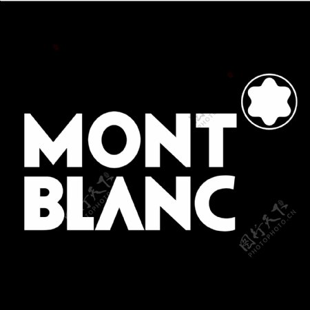 Montblanc黑底LOGO图片
