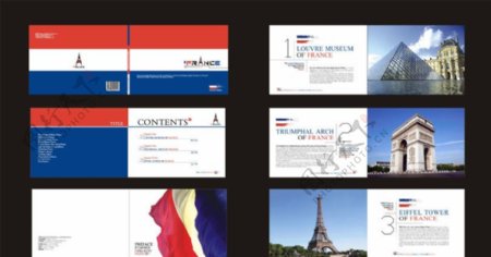 法国旅游画册设计图片