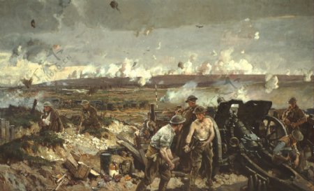 战争油画图片