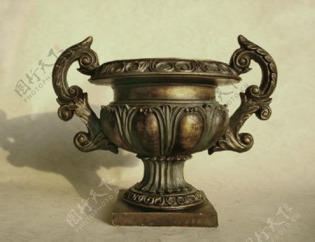 欧式古典花座花瓶图片