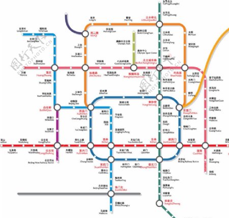 北京地铁线路图图片