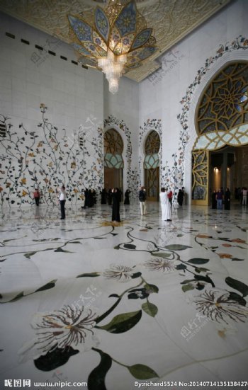 谢赫扎伊德清真寺过厅图片