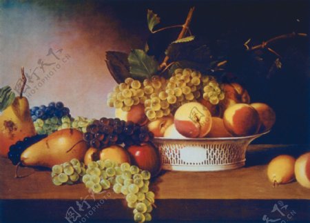 欧洲水果油画餐厅壁画图片