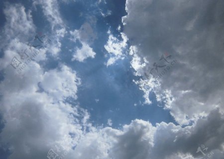 蓝天云朵图片