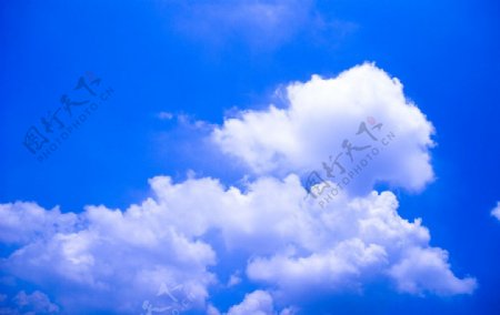 蓝天白云天空素材图片
