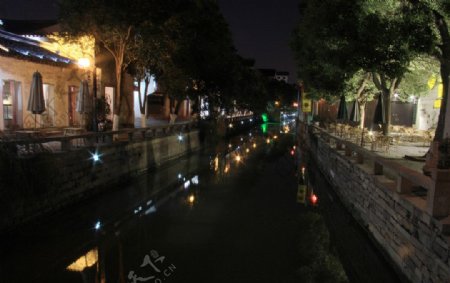 平江路夜景图片