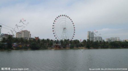 摩天轮湛江市海滨公园图片