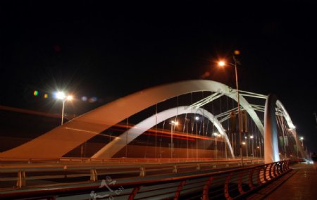 岐江桥夜色图片