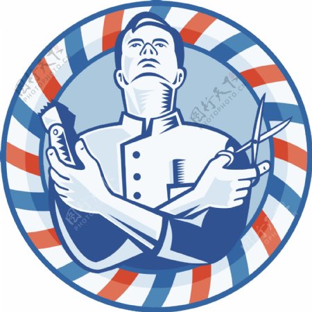 理发店logo图片