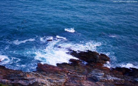 南澳风光海水浪花图片
