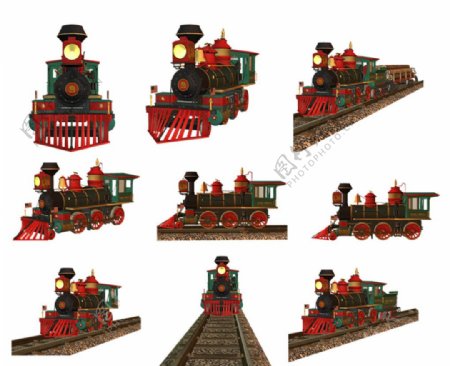 3D火车图片