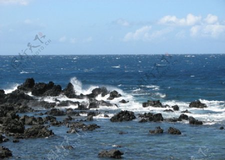 科摩罗礁石海岸图片