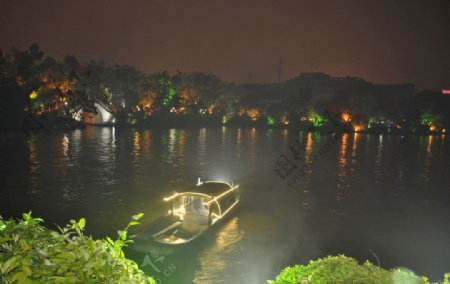 广西桂林市区夜景图片
