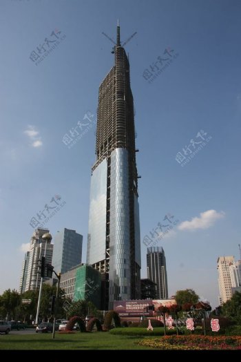江苏第一高楼紫峰大厦图片