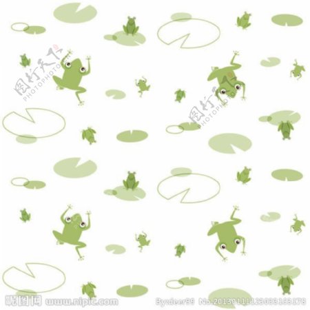可愛青蛙底紋图片
