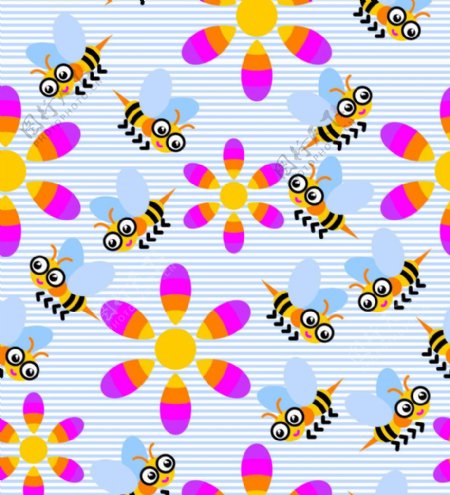 蜜蜂底纹图片