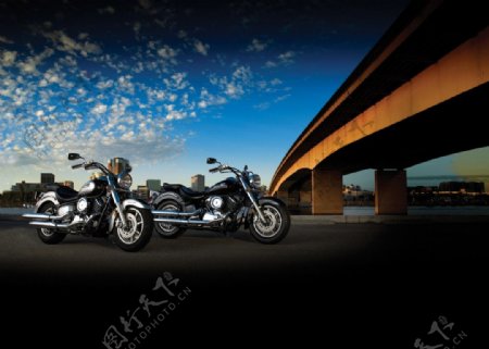 精美摩托车摄影图片