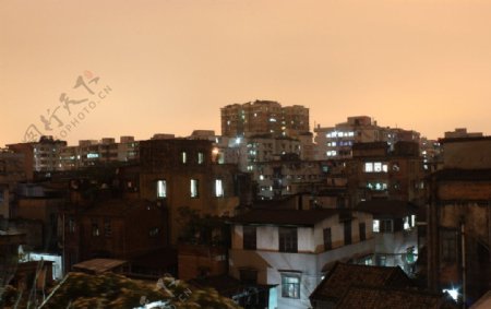 广州夜景楼房图片