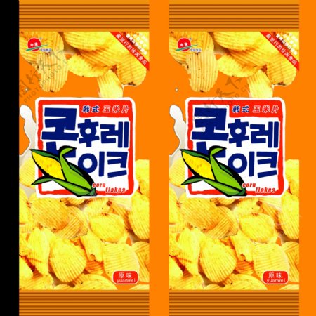 韩国玉米饼包装图片