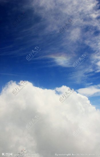 空中风景彩云图片