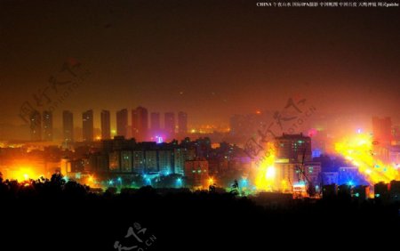 中国夜景大运城夜景图片